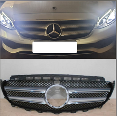 Original Chrome Show Grill Compatible With Mercedes Benz E-Class W213 (2016-2021) Tag 71