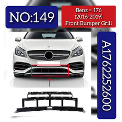 Front Bumper Grill 1762252600 Compatible With Mercedes-Benz A-CLASS W176 (2016-2019) Tag No.149