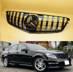 GTR Black Show Grill Compatible With Mercedes Benz C-CLASS W204 T-2 Tag 14