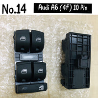Audi A6 (4F) 10-Pin Window Switch - Compatible with A6 4F/Q7 Tag 14