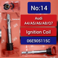 Ignition Coil 06E905115B 06E905115C Compatible With AUDI A4 A5 A6 A8 Q7 R8 & PORSCHE CAYENNE (92A) & PANAMERA (970)