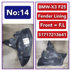 Front Left Fender Liner 51717213641 Compatible With BMW X3 F25 (2010-2017) Tag-FE-14