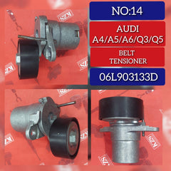Belt Tensioner With Pulley 06L903133D 06K903133A 06K903133G 06K903133L Compatible With AUDI SKODA A4 A6