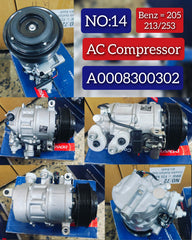 AC Compressor A0008300202 A0008300302 Compatible With MERCEDES-BENZ C-CLASS (W205) & E-CLASS (W213)