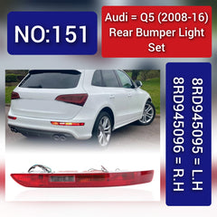 Rear Bumper Reflector Compatible With AUDI Q5 8RB Rear Bumper Reflector Left 8RD945095 & Right 8RD945096 Tag-RB-151