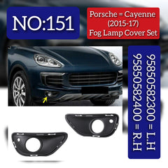 Fog Lamp Cover Compatible With Porsche Cayenne (2015-17) Fog Lamp Cover Left 95850582300 & Right 95850582400 Fog No.151