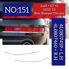 Rear Bumper Chrome Left 4L0807459 & Right 4L0807460 Compatible With Audi Q7 4L (2010-2015) Tag No.151