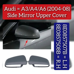 Side Mirror Upper Cover Right 8E0857508B & Left 8E0857507B Compatible With AUDI A3 & A4 & A6 (2004-2008)
