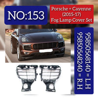 Fog Lamp Cover Left 95850568140 & Right 95850568240 958505681409B9 Compatible With Porsche Cayenne (2015-17) Tag No.153