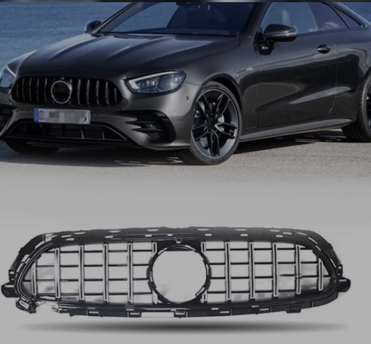 LCI GTR Silver Chrome Show Grill Compatible With Mercedes Benz E-Class W213 (2021-2023) Tag 80