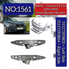 Front Bumper Bracket Left 51117293803 & Right 51117293804 Compatible With 3 Series GT (F34) (2014-2019) Tag No.1561