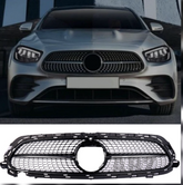 LCI Diamond Black Chrome Show Grill Compatible With Mercedes Benz E-Class W213 (2021-2023) Tag 83