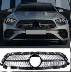 LCI Diamond Black Chrome Show Grill Compatible With Mercedes Benz E-Class W213 (2021-2023) Tag 83