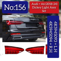 Dicky Light Assembly Set Left 4K5945093 4K0945093 & Right 4K5945094 4KD945093 Compatible With AUDI & A6 C8 (4A2) Tag No.156