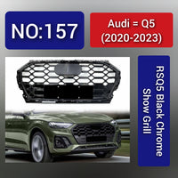 Show Grill Audi Compatible With Q5(2020-23) RSQ5 Black Chrome