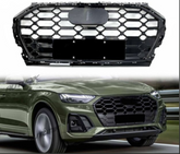 Show Grill Audi Compatible With  Q5(2020-23) RSQ5 Black Chrome