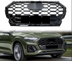 Show Grill Audi Compatible With  Q5(2020-23) RSQ5 Black Chrome