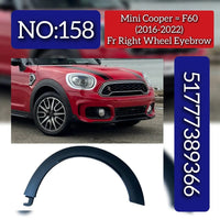 Front Right Wheel Eyebrow 51777389366 Compatible With Mini Cooper Countryman - F60 (2016-2022) Tag No.158