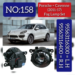 Fog Light Fog Lamp Compatible With Porsche CAYENNE 2011-2017 Fog Lamp Left & Right 95563116300 95563116400 3482003NAC 3482003NAS 95504480069 95504480070 95504480071 95504480072 D052341 Tag-FO-158