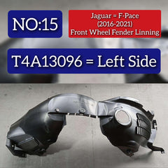 Front Fender Liner Right T4A13095 Left T4A13096 Compatible With JAGUAR F-PACE (X761)