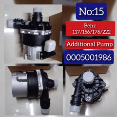 Auxiliary Water Pump A0005001986 0005001986 Compatible With MERCEDES-BENZ CLA Coupe (C117) & GLA-CLASS (X156) & S-CLASS (W222, V222, X222) Tag No.15