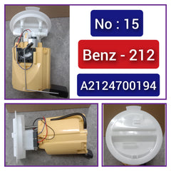 Fuel Pump 2124700194 2124701094 A2124700194 A2124701094 Compatible With MERCEDES-BENZ CLS (C218) & E-CLASS (W212) No :- 15