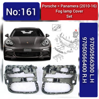 Fog Lamp Cover Compatible With PORSCHE PANAMERA 2014-2017 Fog Lamp Cover Left 97050566300 & Right 97050566400 Fog No.161 (2010-16)