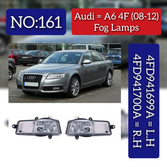 Fog Lamp Left 4FD941699A Right 4FD941700A Compatible With Audi A6 4F (2008-2012)