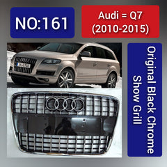 Show Grill Compatible With Audi Q7(2010-15) Original Black Chrome