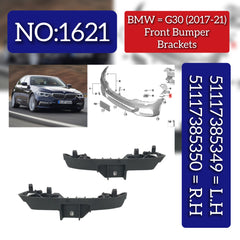 Front Bumper Bracket Left 51117385349 & Right 51117385350 Compatible With BMW 5 Series G30 2017-2021 Tag No.1621
