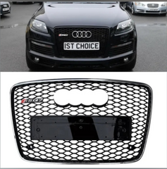 Show Grill Compatible With  Audi Q7(2010-15) RSQ7 Silver Chrome