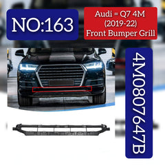 Front Bumper Grill 4M0807647B Compatible With Audi Q7 4M (2019-2022) Tag No.163