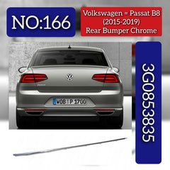 Rear Bumper Chrome 3G0853835 Compatible With Volkswagen PASSAT B8 (362) Tag No.166