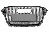 RS4 Quattro Black Honeycomb Show Grill Compatible With Audi A4 B8 Facelift (2012-15) Tag No.16