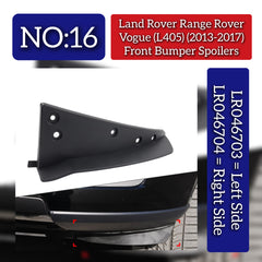 Front Bumper Spoiler Right LR046704 & Left LR046703 Compatible With Land Rover Range Rover Vogue - L405 (2013-2017) Tag No.16