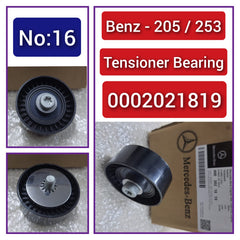 Belt Idler Pulley 0002021819 0039932196 6512002270 Compatible with MERCEDES-BENZ GLC (X253) & GLC Coupe (C253) & C-CLASS (W205) Tag no : 16