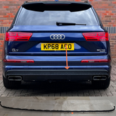 Rear Bumper Chrome Matt 4M0807578RU6 Compatible With Audi Q7 4M (2016-2020) Tag No.170