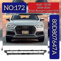 Front Bumper Lower Grill 80D807647A Compatible With AUDI For Q5 (2018-2020) Tag No.172