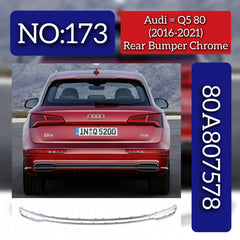 Rear Bumper Chrome 80A807578 Compatible With Audi Q5 80 (2016-2021) Tag No.173
