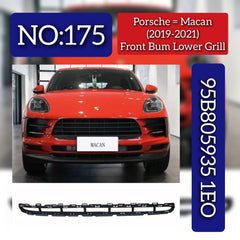 Front Bumper Lower Gril 95B8059351E0 Compatible With Porsche Macan (2019-2021) Tag No.175