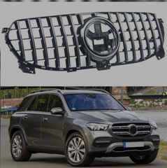 GTR Silver Chrome Show Grill Compatible With Mercedes Benz GLE-Class W167 (2019-2023) Tag 93