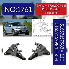 Headlight Bracket Left 51657157983 & Right 51657157984 Compatible With BMW X5 (E70) (2007-2014) Tag No.1761