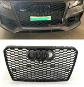 Show Grill   Compatible With Audi A7 (2010-15) RS7 Black Chrome  No.176