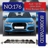 Front Bumper Grill 8U0807683D Compatible With Audi Q3 8U (2016-2019) Tag No.176