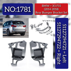 Rear Bumper Bracket Big Left 51127294721 & Right 51127294722 Compatible With BMW X5 F15 (2014-2018) Tag No.1781