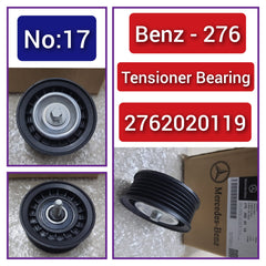 Belt Idler Pulley 2762020119 A2762020119 A2762000370 Compatible with MERCEDES-BENZ C-CLASS (W204) & C-CLASS (W205) & GL-CLASS (X166) & GLC (X253) Tag no : 17