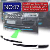 Front Bumper Chrome Compatible With Land Rover Range Rover L405 (2013-17) Tag No: 17