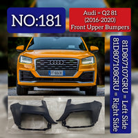 Front Upper Bumpers Left 81D807107GRU & Right 81D807108GRU Compatible With Audi Q2 81 (2016-2020) Tag No.181