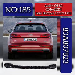 Rear Bumper Center Grill 80A807823 Compatible With Audi Q5 80 (2016-2021) Tag No.185