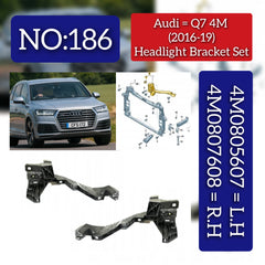 Front Bumper Headlight Bracket Left 4M0805607 Right 4M0805608 Compatible With Audi For Q7